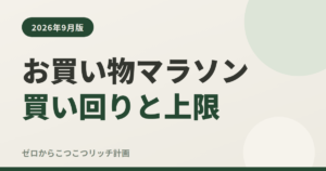 お買い物マラソン買い回りと上限