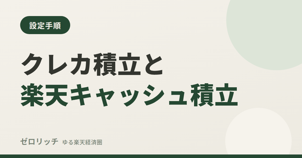 eye rakuten sec creditcard tsumitate setup zr