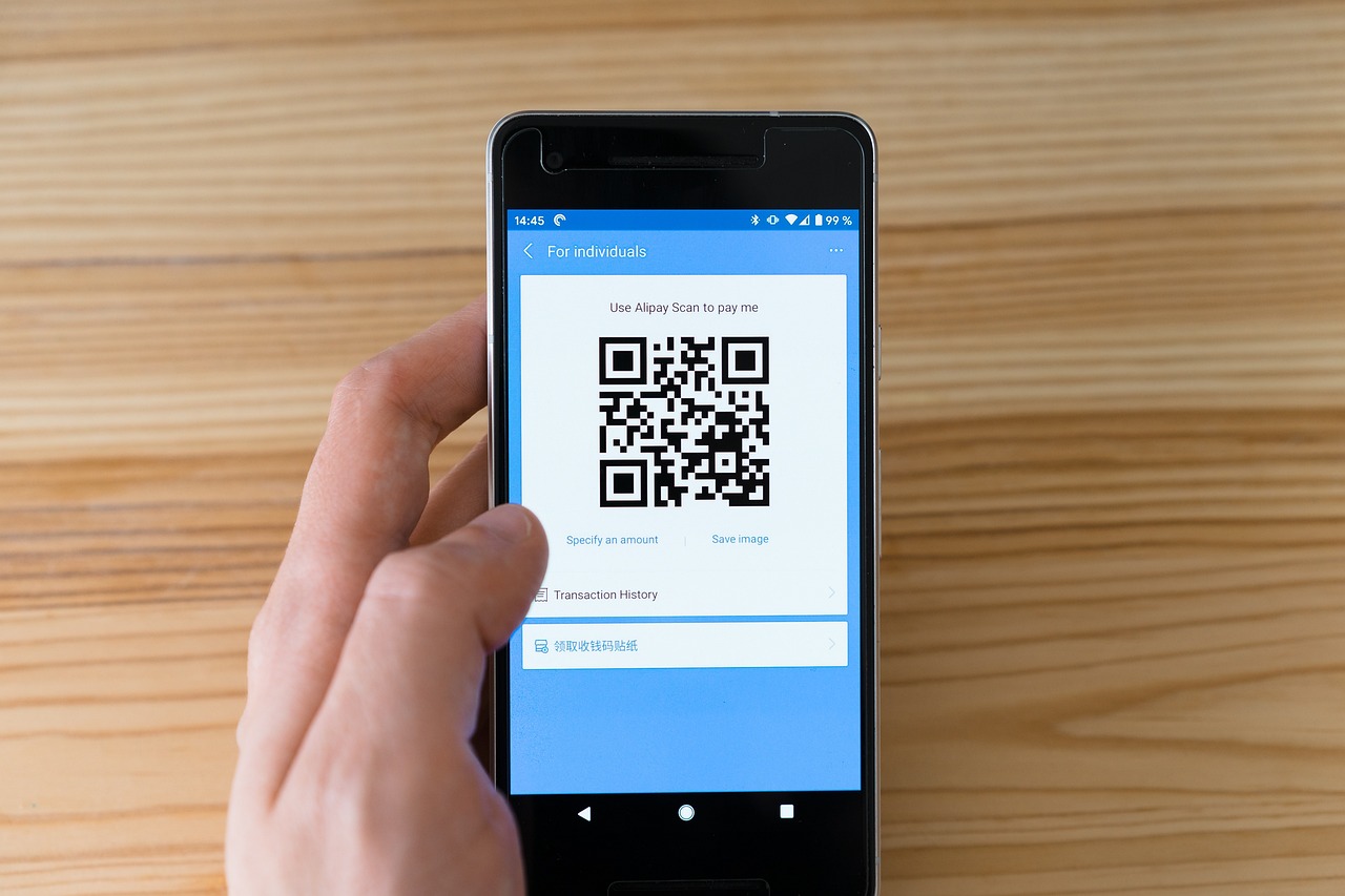 スマホのQRコード